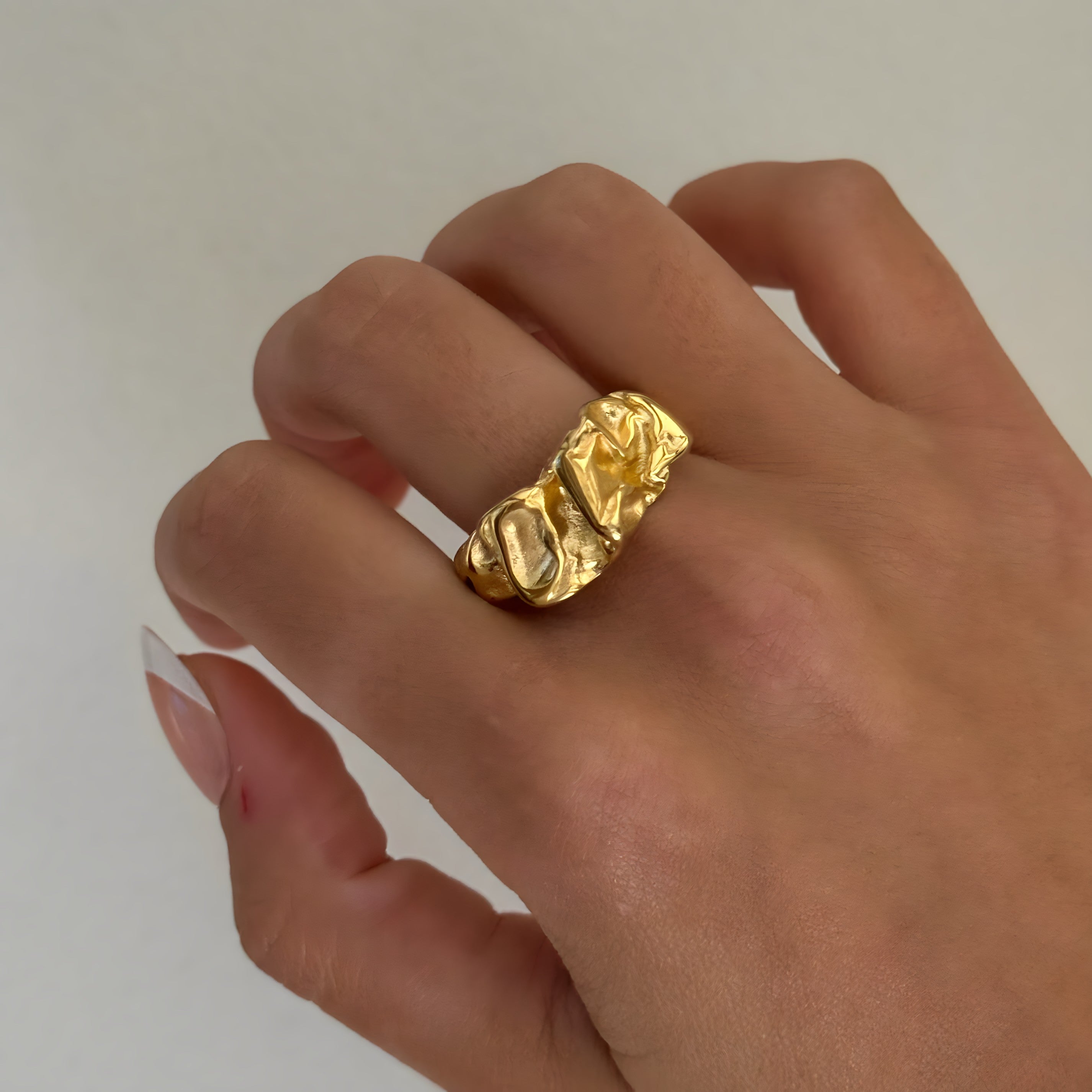 Golden Exotic Ring