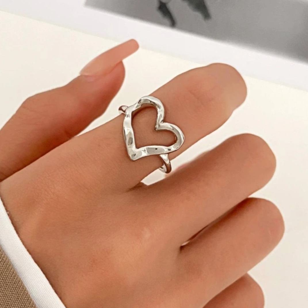 Silver Heart Ring