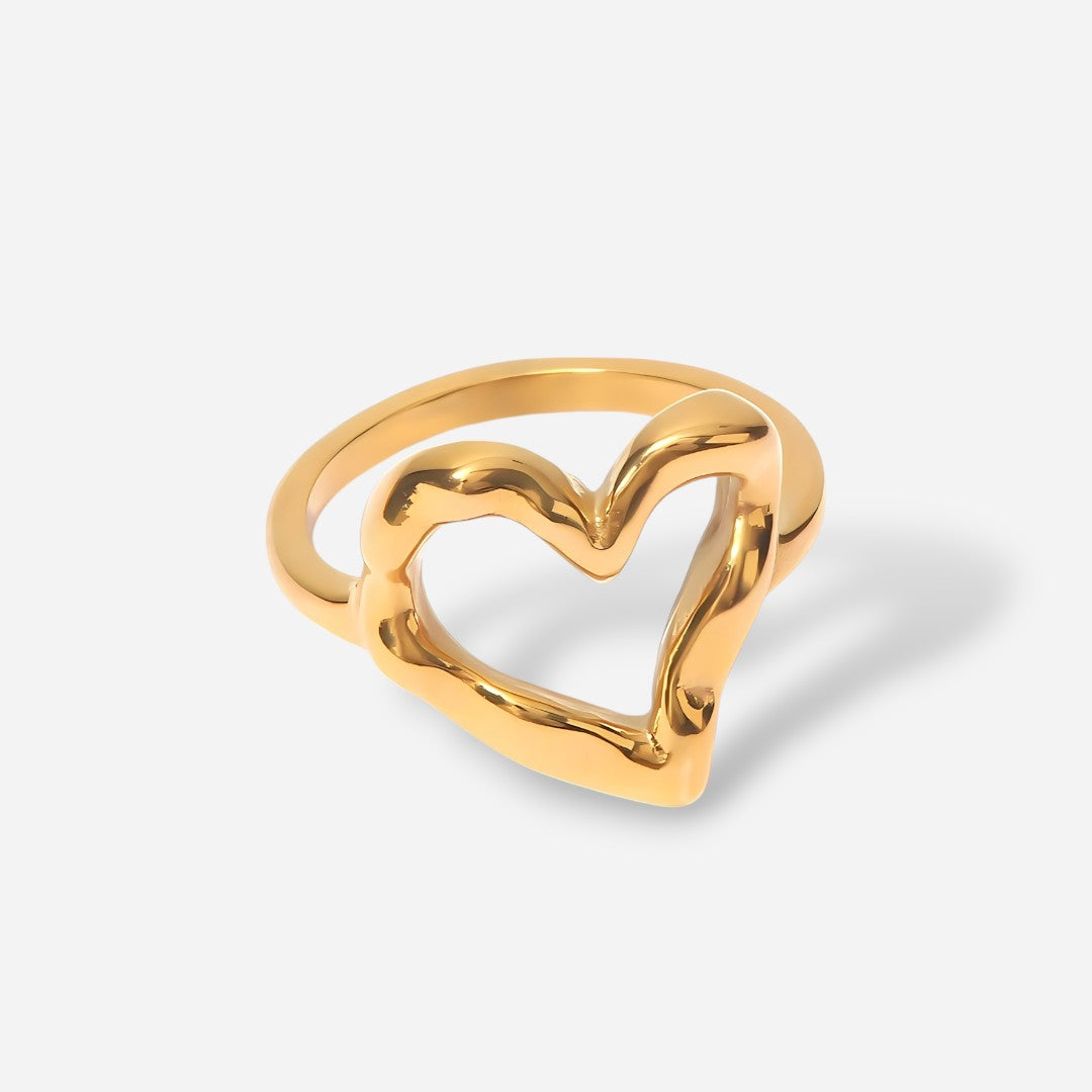 Golden Heart Ring