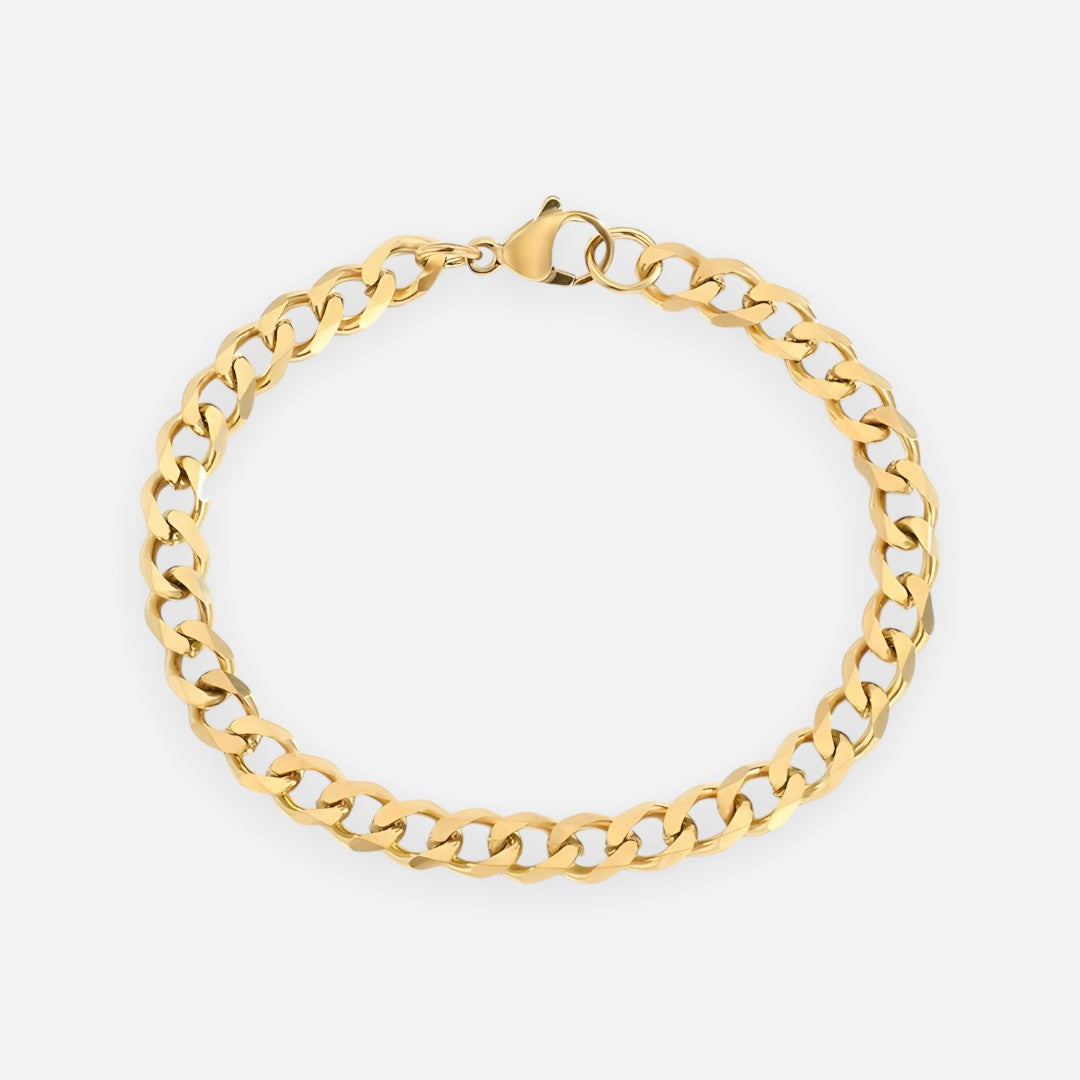 Golden Bold Link Bracelet