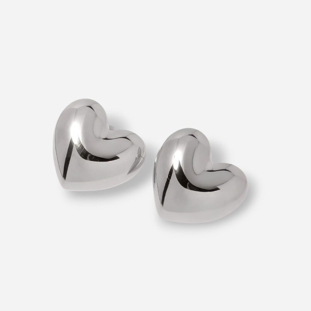 Silver Heart Earrings