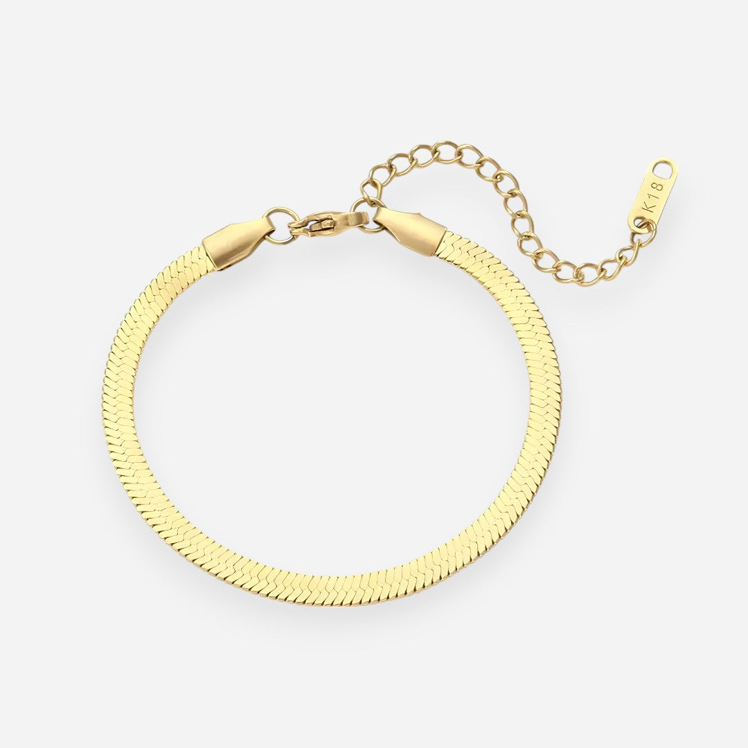 Golden Herringbone Bracelet