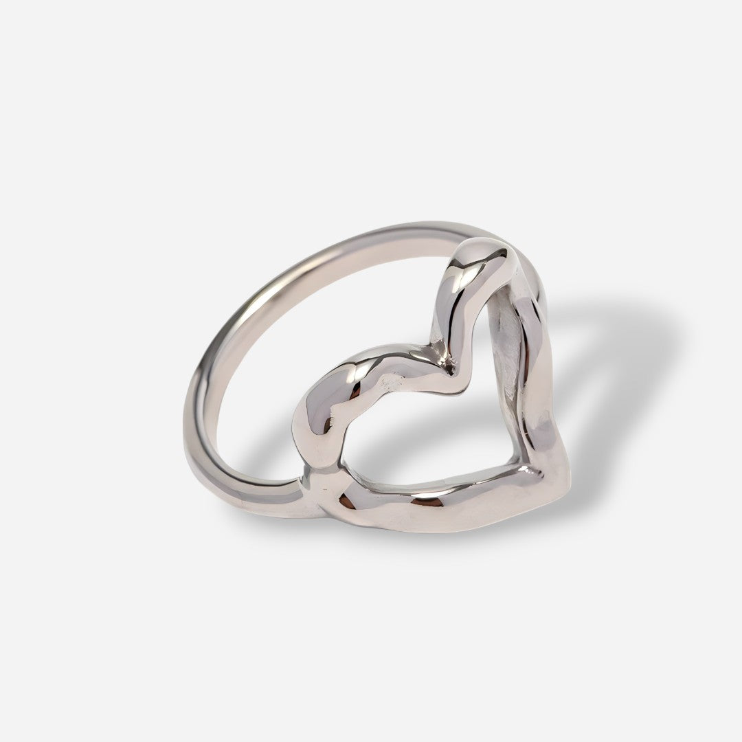 Silver Heart Ring