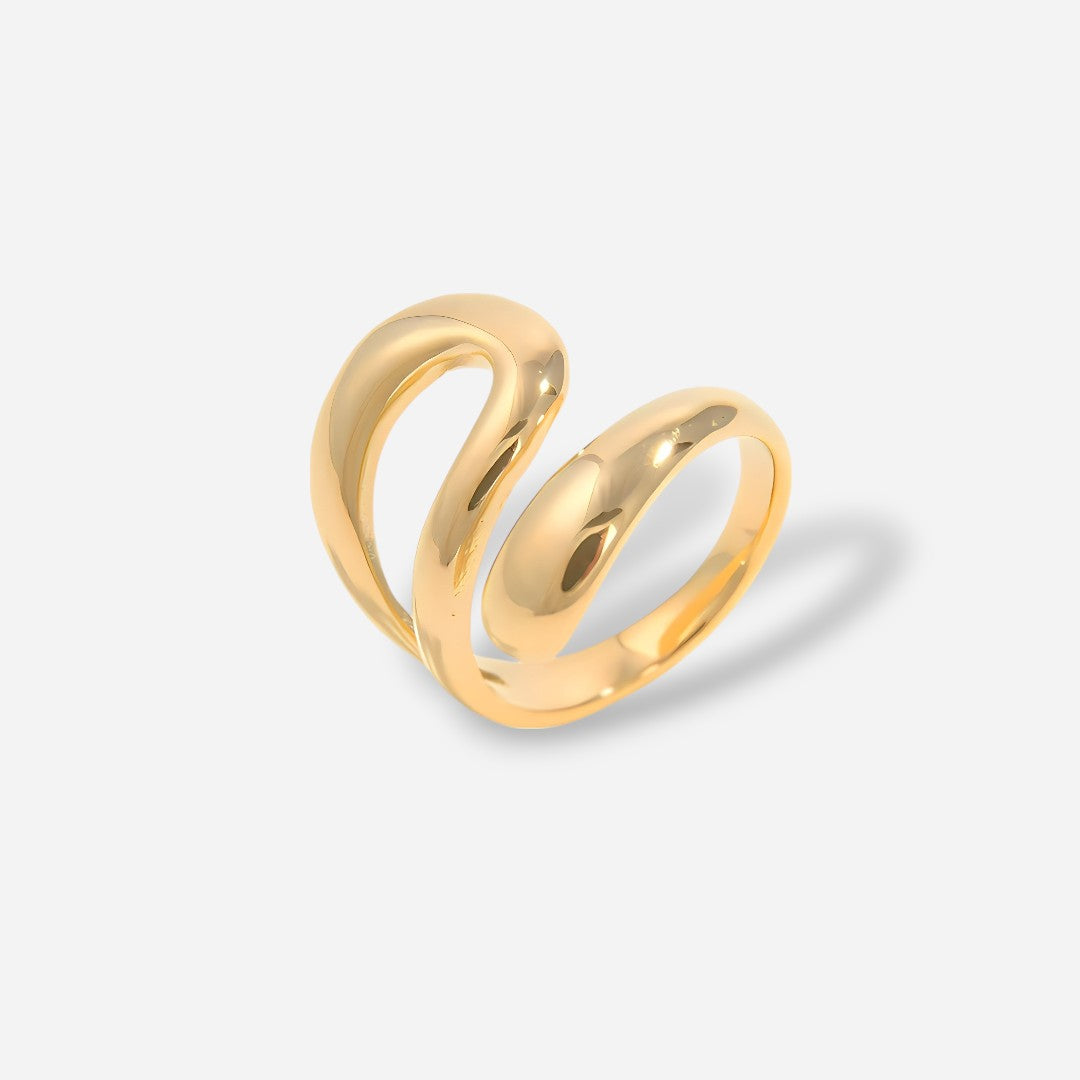 Golden Twist Ring