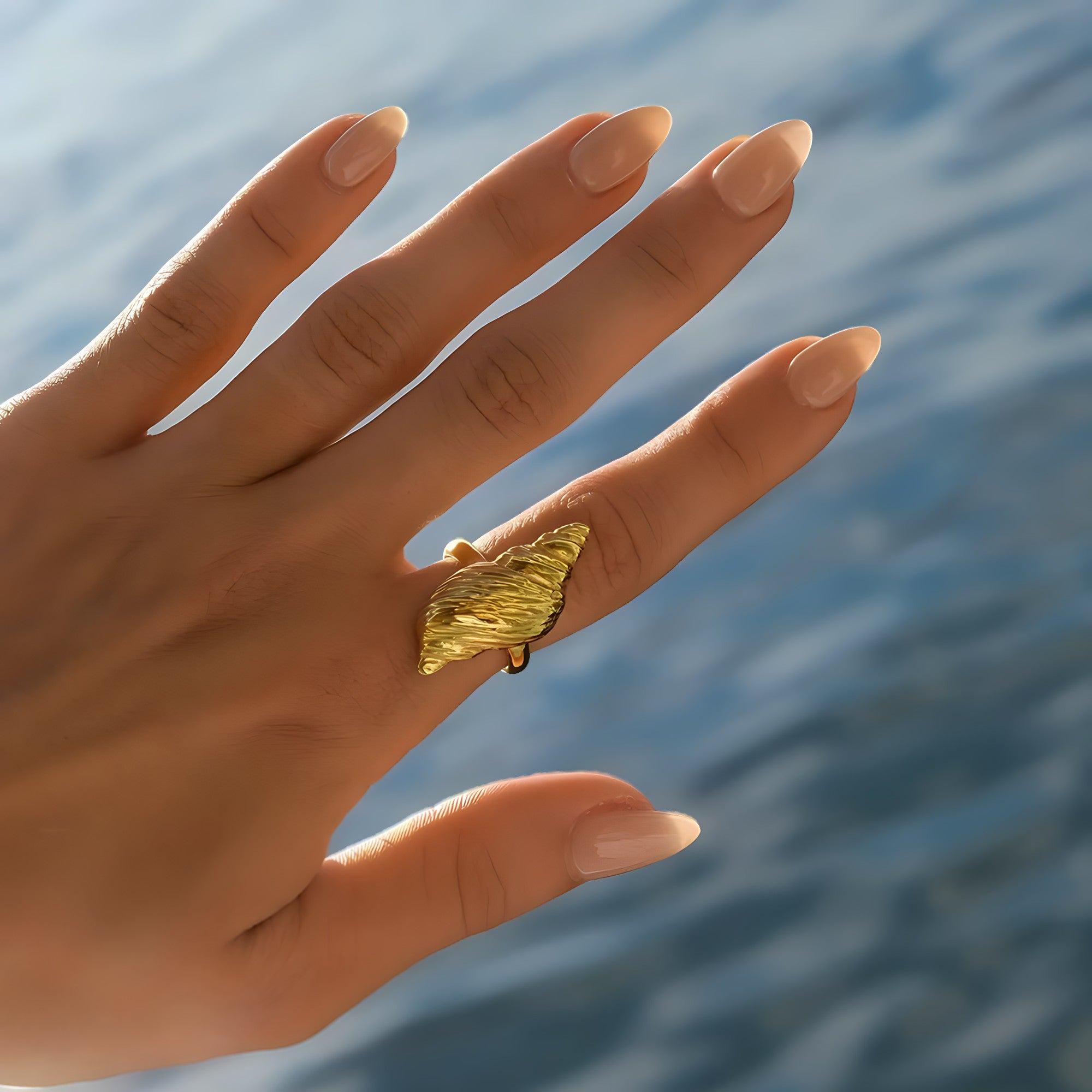 Gold SeaShell Ring