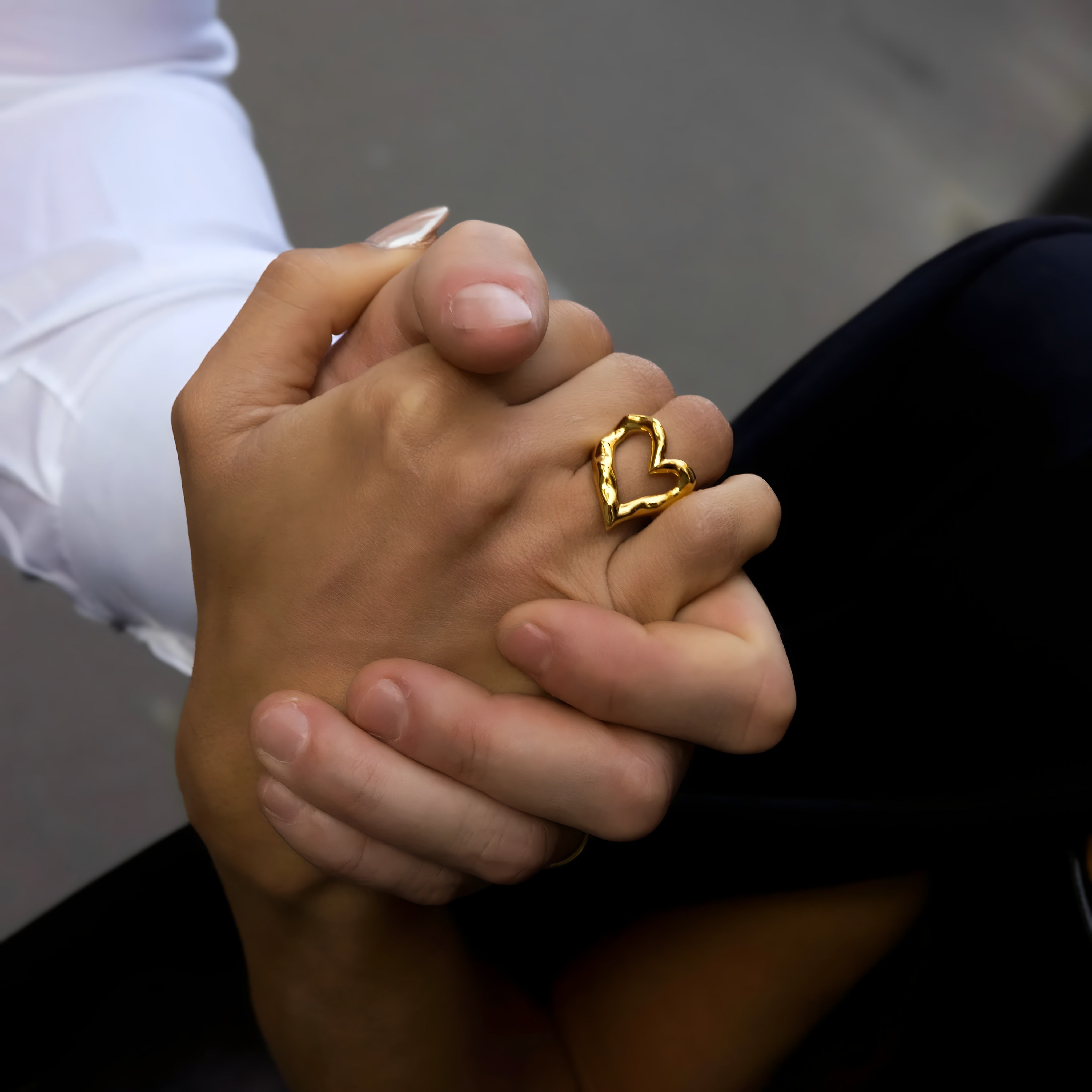 Golden Heart Ring