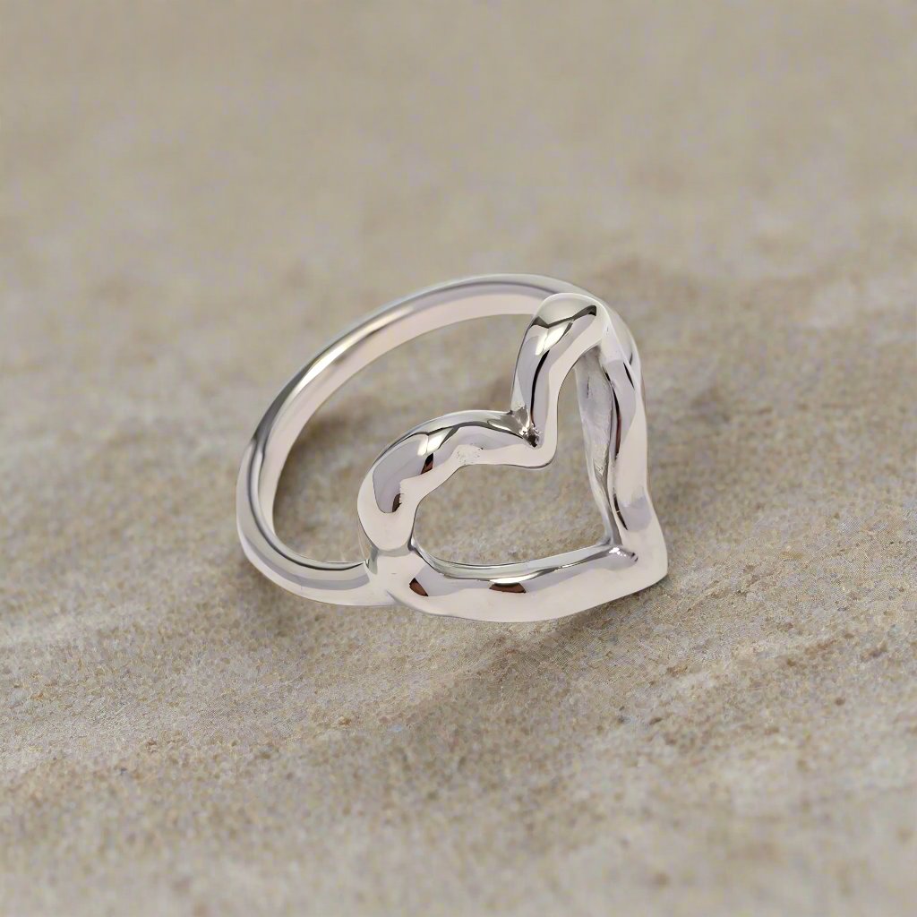 Silver Heart Ring