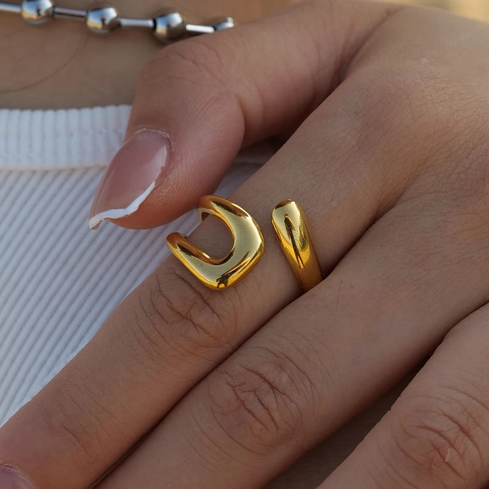 Golden Twist Ring