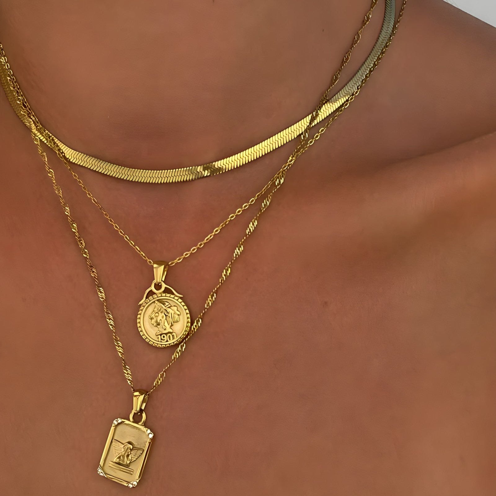 Golden Angel Necklace