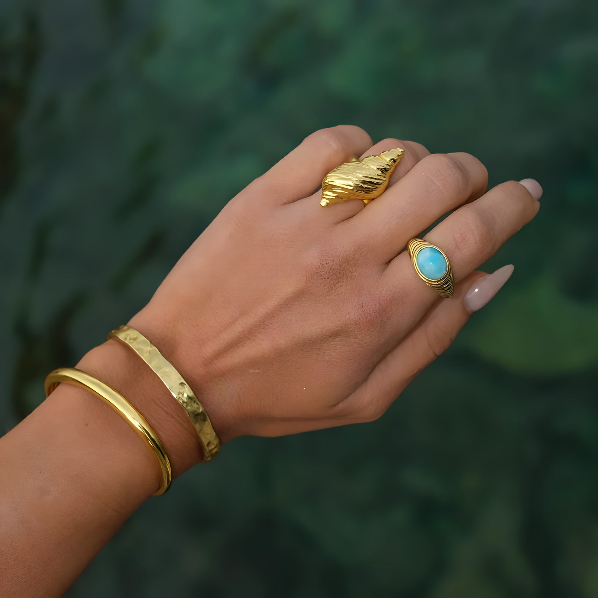 Gold SeaShell Ring