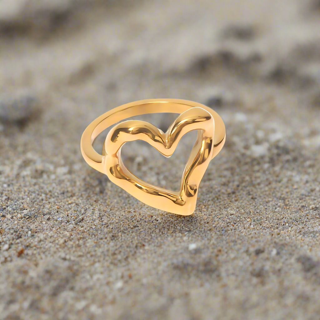 Golden Heart Ring